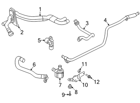 2021 Audi S7 Sportback Hoses & Lines Diagram 1