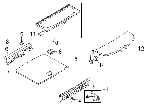 2016 Audi Q3 Interior Trim - Rear Body Diagram 1