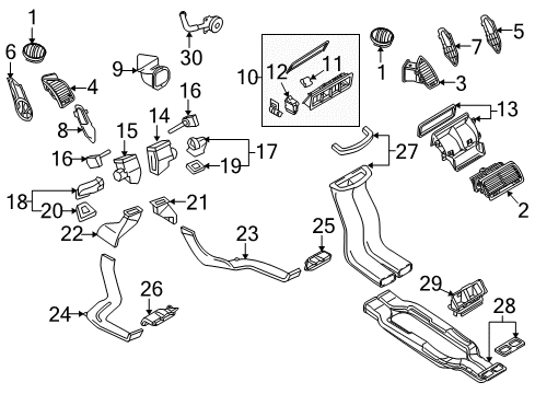 2014 Audi Q7 Ducts Diagram 1
