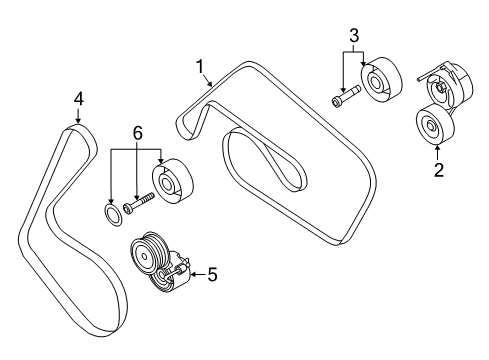 2018 Audi A7 Quattro Belts & Pulleys