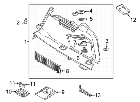 2022 Audi RS5 Interior Trim - Rear Body Diagram 4