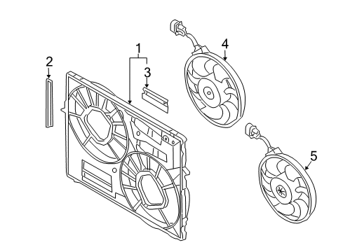 2012 Audi Q7 Cooling System, Radiator, Water Pump, Cooling Fan Diagram 2