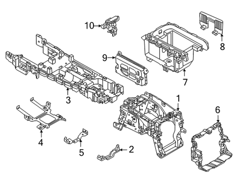 2023 Audi e-tron GT Holder Diagram for 9J1-863-583