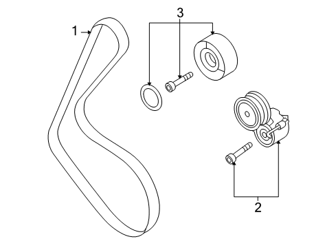 2017 Audi S5 Belts & Pulleys, Maintenance Diagram 1