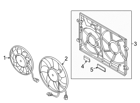 2017 Audi TTS Quattro Cooling System, Radiator, Water Pump, Cooling Fan Diagram 2