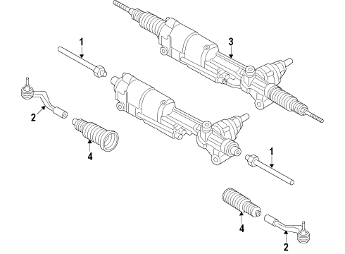 2014 Audi allroad Steering Column & Wheel, Steering Gear & Linkage Diagram 4