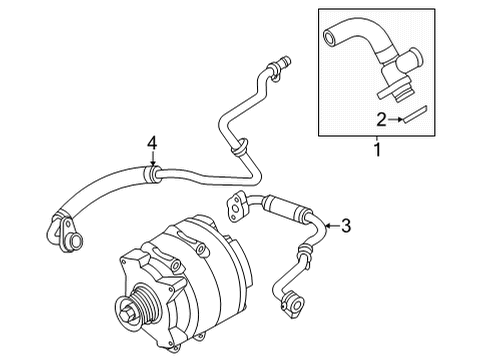 2022 Audi S8 Hoses, Lines & Pipes Diagram 1