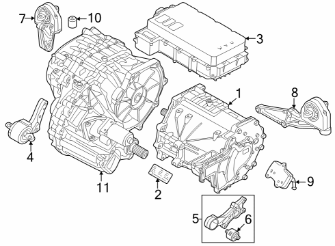 2023 Audi e-tron GT Differential Diagram for 0ME-300-041-B