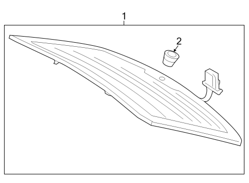 2023 Audi Q5 Glass - Lift Gate Diagram 2