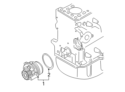 2004 Audi A4 Water Pump Diagram 2
