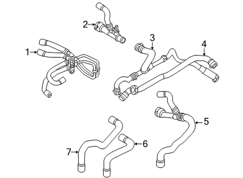 2023 Audi e-tron GT Tube Assembly Diagram for 9J1-121-070-B