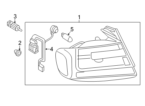 2013 Audi A4 Tail Lamps Diagram 1
