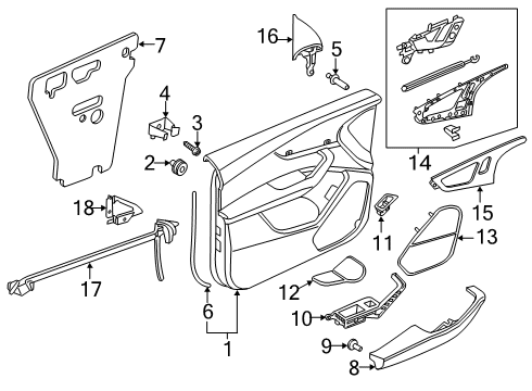 2021 Audi RS Q8 Armrest Diagram for 4M8-867-166-11C