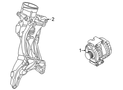 2022 Audi A4 allroad Alternator Diagram 2