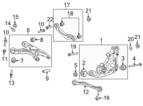 2011 Audi A4 Knuckle Diagram for 8K0-505-431-AP