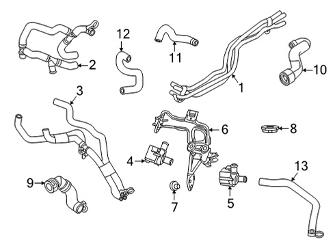 2021 Audi A7 Sportback Hoses Diagram for 4K0-819-370-J