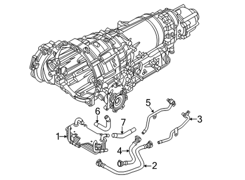 2021 Audi A8 Quattro Trans Oil Cooler Diagram 1