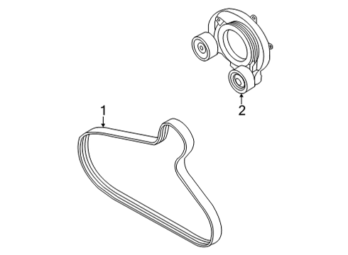 2022 Audi A4 Quattro Belts & Pulleys  Diagram 2