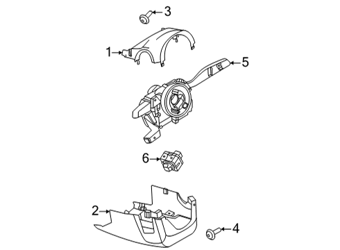 2024 Audi e-tron GT Combination Switch Diagram for 4N0-907-129-MB