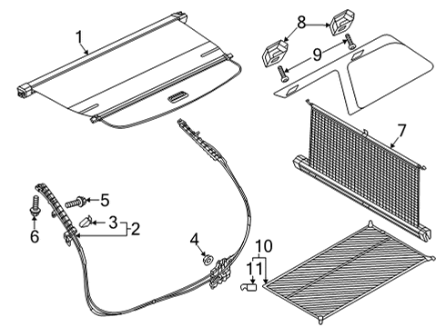 2022 Audi A6 allroad Interior Trim - Rear Body Diagram 1