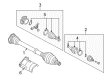 Diagram for 2007 Audi A4 Quattro CV Joint - 8E0-498-103-BX