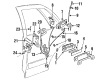 Diagram for 1992 Audi 80 Interior Door Handle - 893-837-019-A-01C