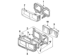 Diagram for 1985 Audi 5000 Headlight Screws - 813-941-141-A