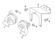 Diagram for 2009 Audi TTS Quattro Horn - 6R0-951-223-B