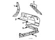 Diagram for 1984 Audi 5000 Pillar Panels - 445-867-295-B-1VC