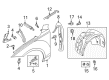 Diagram for Audi RS7 Fender - 4G8-821-105-B