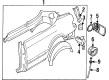 Diagram for 1994 Audi Cabriolet Fuel Filler Housing - 8G0-809-933-B