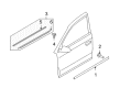 Diagram for 2010 Audi A6 Door Moldings - 4F0-853-283-G-2ZZ