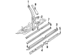 Diagram for 1993 Audi V8 Quattro Pillar Panels - 443-853-289-G-01C