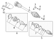 Diagram for 2010 Audi A3 Quattro Axle Shaft - 5Q0-407-272-DQ