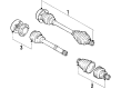 Diagram for 1991 Audi 100 Quattro Axle Shaft - 443-407-276-GX