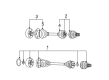 Diagram for 1998 Audi A6 Quattro Axle Shaft - 4B0-501-203-X