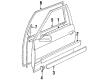 Diagram for 1990 Audi Coupe Quattro Weather Strip - 895-831-705-D-041