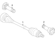 Diagram for 2022 Audi e-tron Quattro Axle Shaft - 4KE-501-204-C