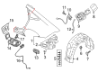 Diagram for Audi A7 Sportback Fender Splash Shield - 4K8-810-171-F