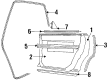 Diagram for 1992 Audi V8 Quattro Door Moldings - 443-853-763-K-2ZZ