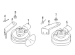 Diagram for Audi A5 Quattro Horn - 8K0-951-221