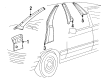 Diagram for 1988 Audi 5000 Pillar Panels - 443-867-239-B-1GY