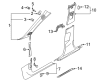 Diagram for 2018 Audi RS5 Pillar Panels - 8W8-867-243-1RO