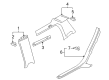 Diagram for 2005 Audi A4 Quattro Pillar Panels - 8E9-867-287-B-11X