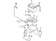 Diagram for 1998 Audi Cabriolet Battery Hold Downs - N-010-332-4