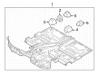 Diagram for Audi e-tron Quattro Floor Pan - 4KE-803-061-E