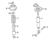 Diagram for 2004 Audi A4 Quattro Coil Springs - 8E0-411-105-ED