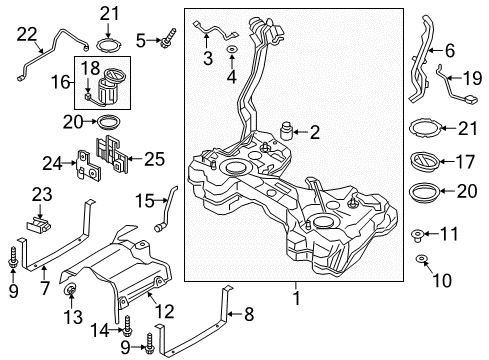 Audi 5Q1-723-503-K Pedal Travel Sensor 5Q1-723-503-K Audi Pedal Travel Sensor