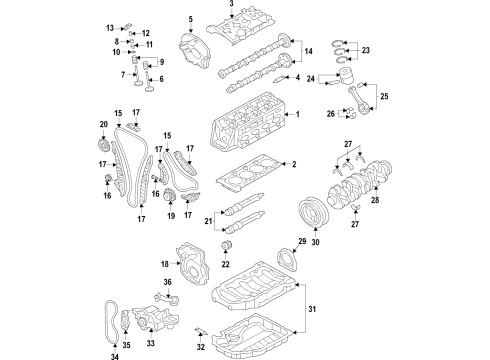 Audi 06L-100-034-L Long Block 06L-100-034-L Audi Long Block
