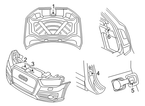 Audi 8U0-010-528-A Emission Label Audi 8U0-010-528-A Emission Label
